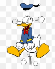 Donald Duck Transparent - Transparent Donald Duck Mad Emoji,Angry Donald Duck Emoji