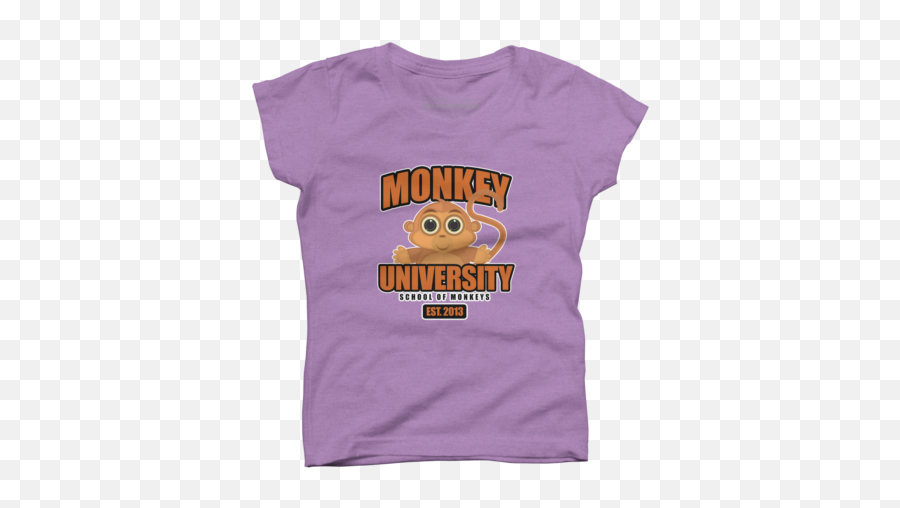 Best Purple Monkey Girls T - Short Sleeve Emoji,Monkey Emoji Shirt