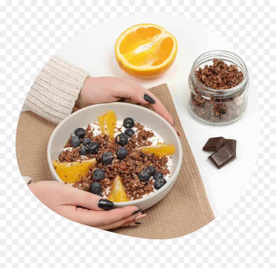 Troo Granola Chocolate With Orange 350g Shop Online - Bowl Emoji,Bayley Huggers Emoticon