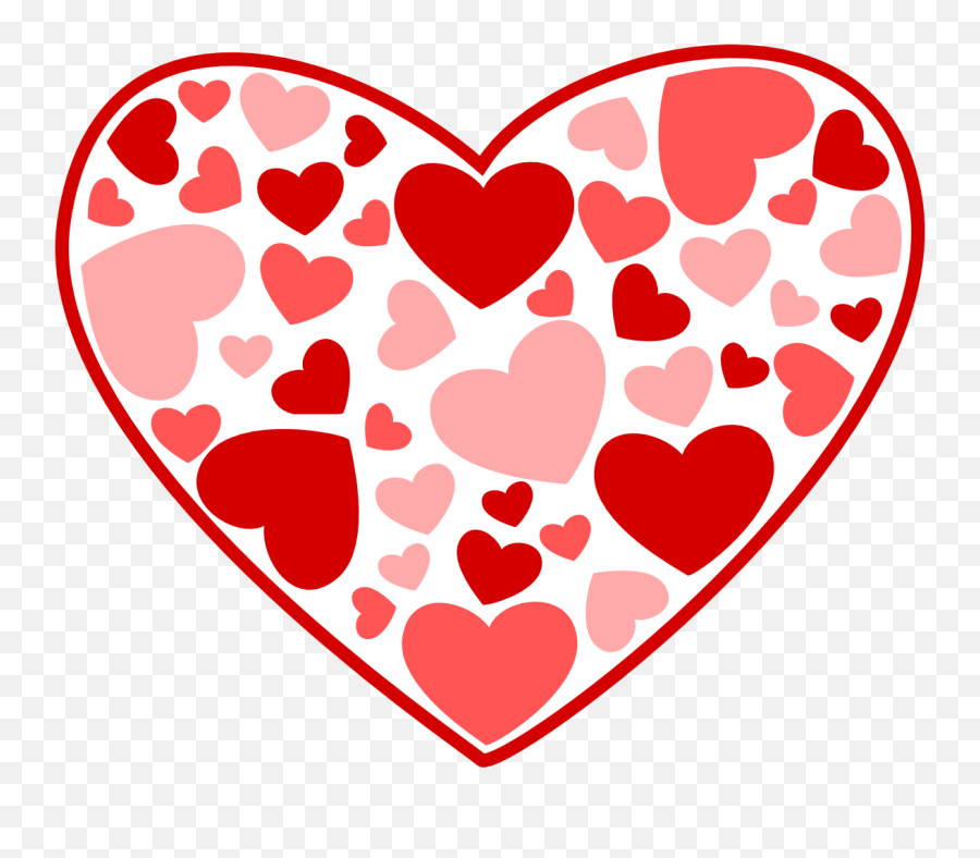Hearts Double Heart Clipart Black And White Valentine Week 6 - Animated Valentines Day Clipart Emoji,Double Hearts Emoji