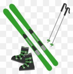 Skis Boots And Poles Clipart - Clipart Skis And Boots Emoji,Ski Jumping Emoji