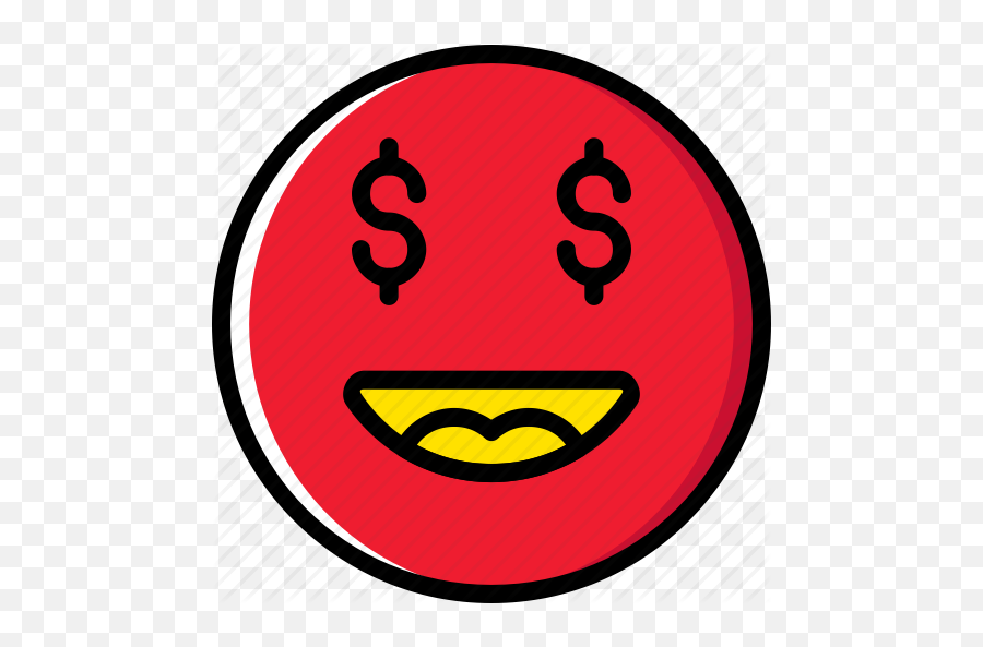 Emoji Emoticons Face Money Icon - Dollar Sign Eye Emoji,Money Face Emoji
