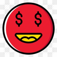 Emoji Emoticons Face Money Icon - Dollar Sign Eye Emoji,Money Face Emoji