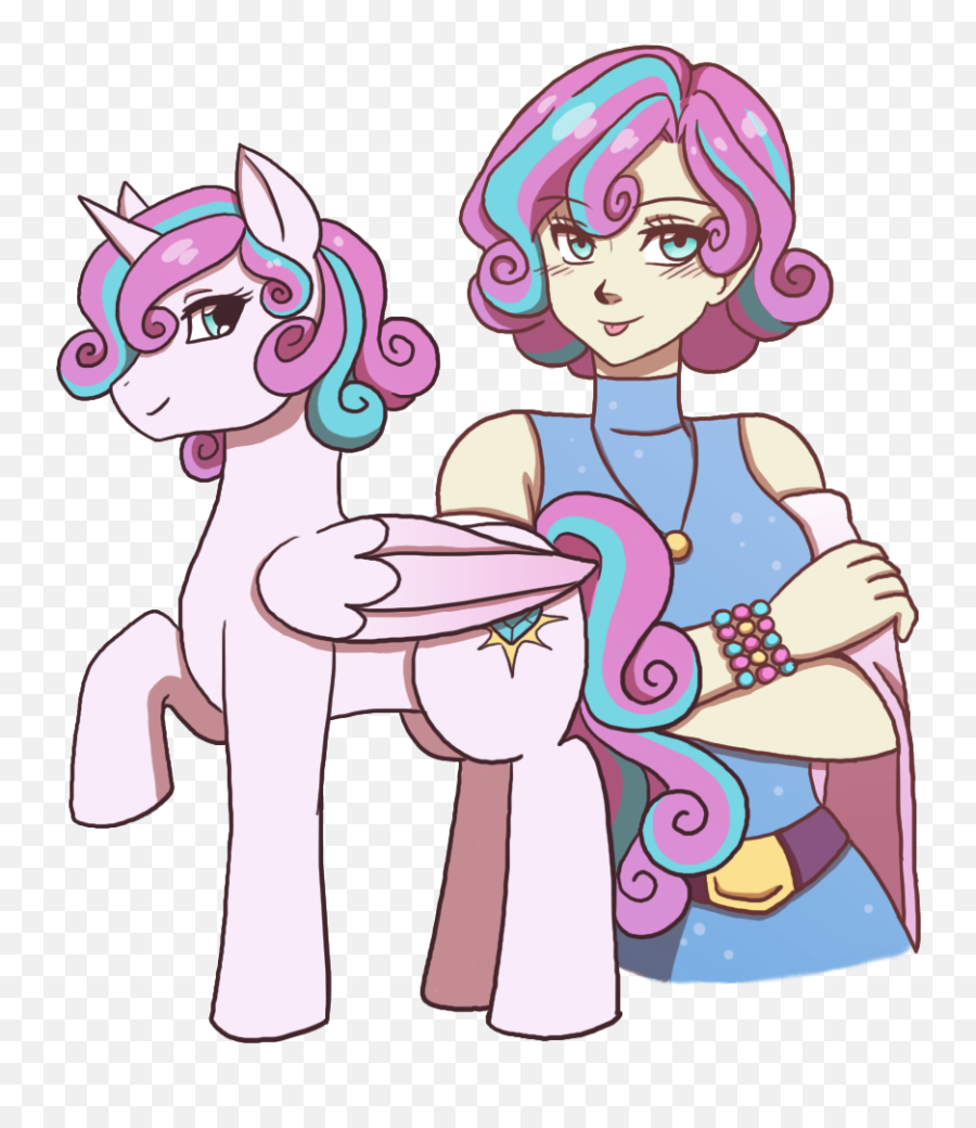 Human Flurry Heart Her Ponysona - Fictional Character Emoji,Mlp Fim A Flurry Of Emotions