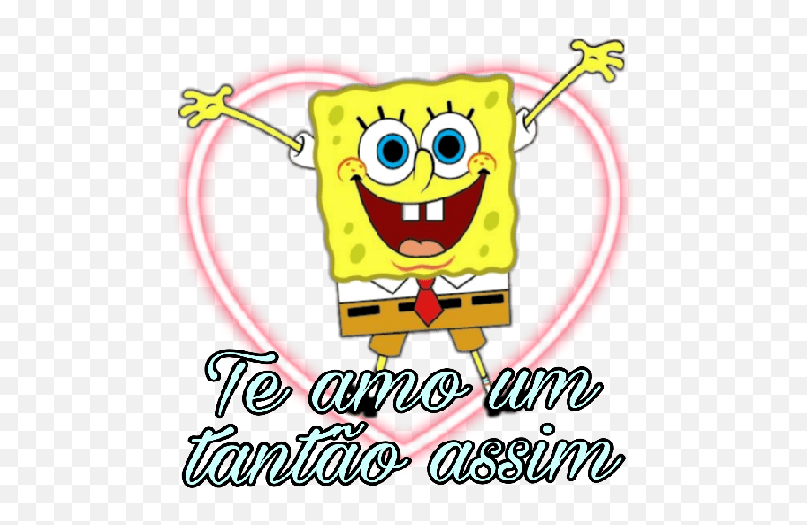 As Figurinhas Mais Apaixonadas - Spongebob Bright Emoji,Carinha.de.apaixonada Emoticon