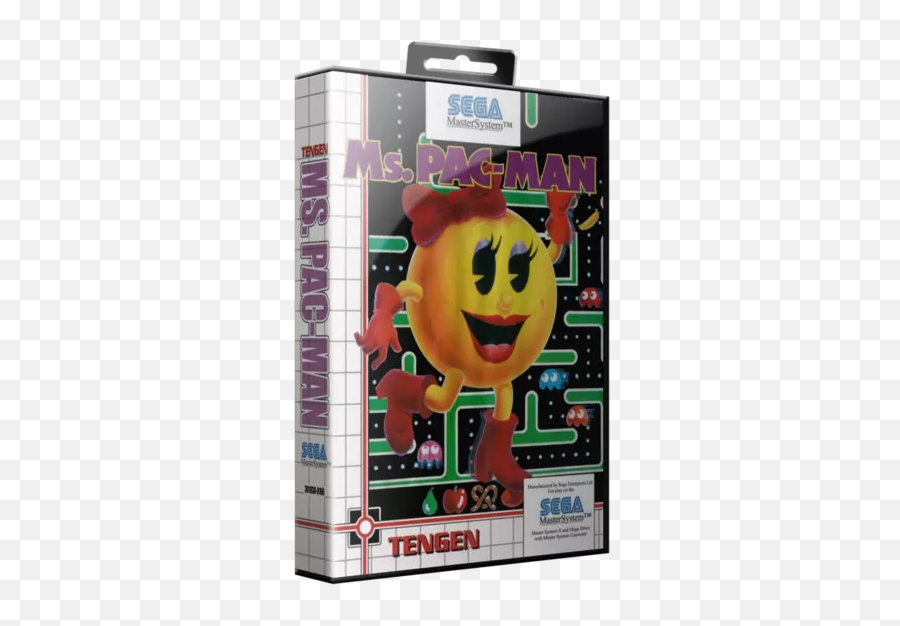 Ms Pac - Man Rom Sega Master System Sms Emuromnet Ms Pac Man Master System Cover Emoji,Pac Man Maze Text Emojis