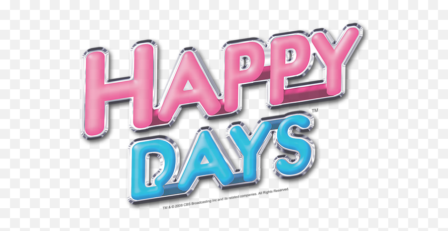 Happy Days - Happy Days Series Logo Emoji,What Epsode Is Mork And Mindy Mixed Emotions