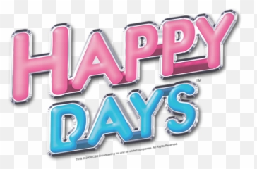Happy Days - Happy Days Series Logo Emoji,What Epsode Is Mork And Mindy Mixed Emotions