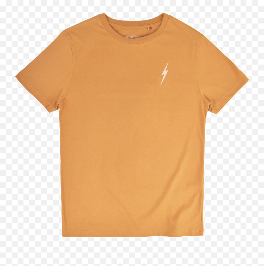 Lightning Bolt Essentials T - Shirt Golden Brown Emoji,Ss Lightning Bolt Emoticon