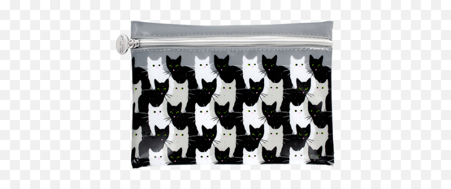 Cosmetic Bag - Akademik Cha Cha Cha Pochette Porta Trucchi Gatto Emoji,Emoji Makeup Bag