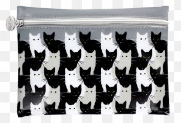 Cosmetic Bag - Akademik Cha Cha Cha Pochette Porta Trucchi Gatto Emoji,Emoji Makeup Bag