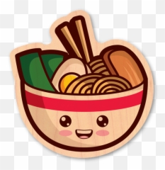 Everybody Loves Ramen Dust City Wood Stickers Emoji,Noodle Emojii