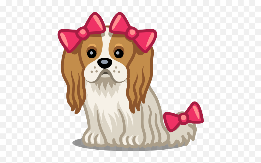 Emoji - Cartoon Female Dog Png,Cavaliers Emoji
