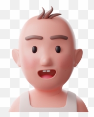 Smiling 3d Illustrations Designs Images Vectors Hd Graphics Emoji,Man Bald Emoji