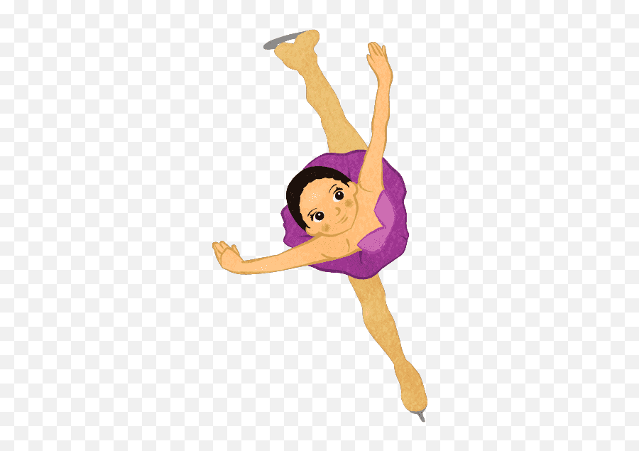 Figure Skate Girls In Cute Outfit Camel Pose - Cute2u A Emoji,Ballet Tutu Emoji