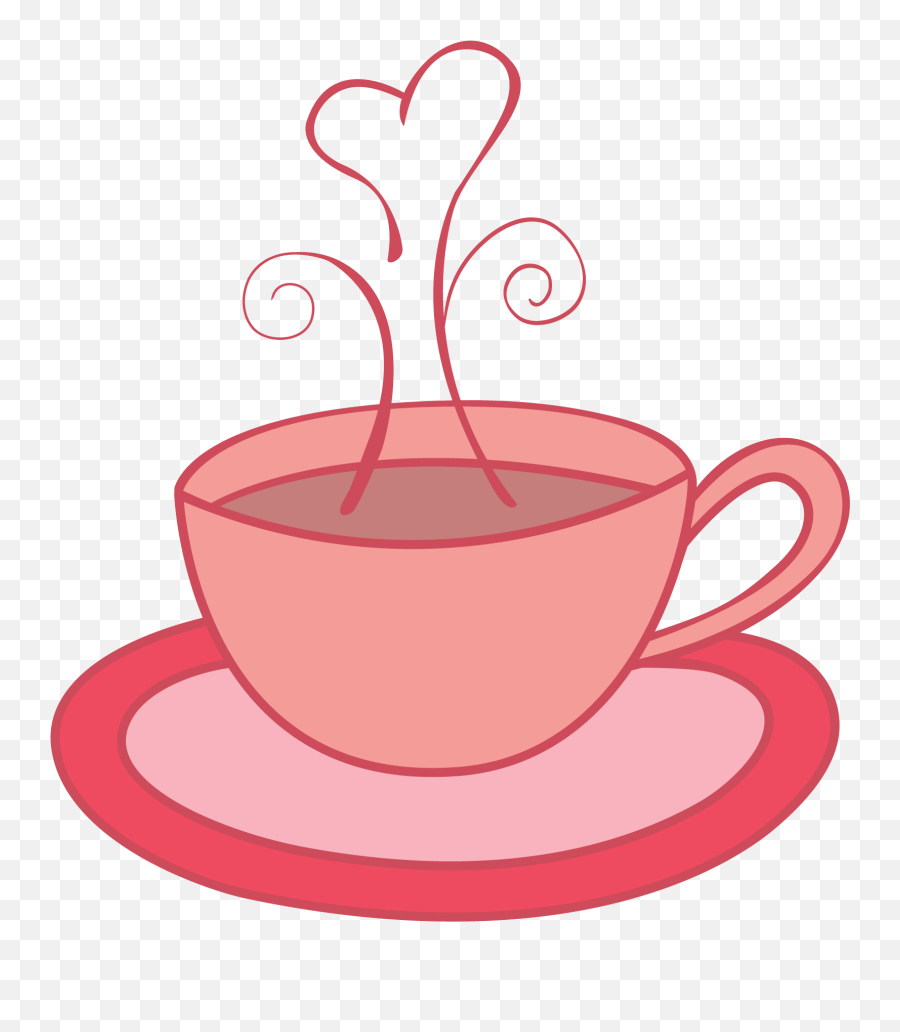 Teacup Png - Tea Cup Red Clipart Cute Tea Cup Clipart Emoji,Teacup Emoji