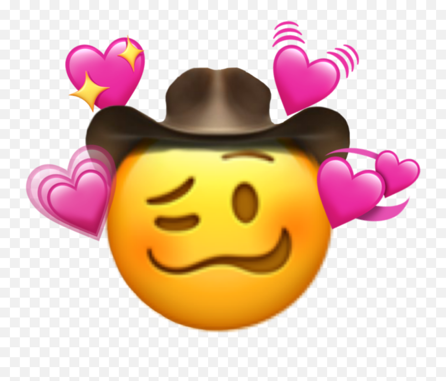 Emoji Cowboy Sticker - Happy,Cowboy Emojis For Iphone