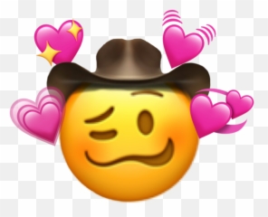 Emoji Cowboy Sticker - Happy,Cowboy Emojis For Iphone