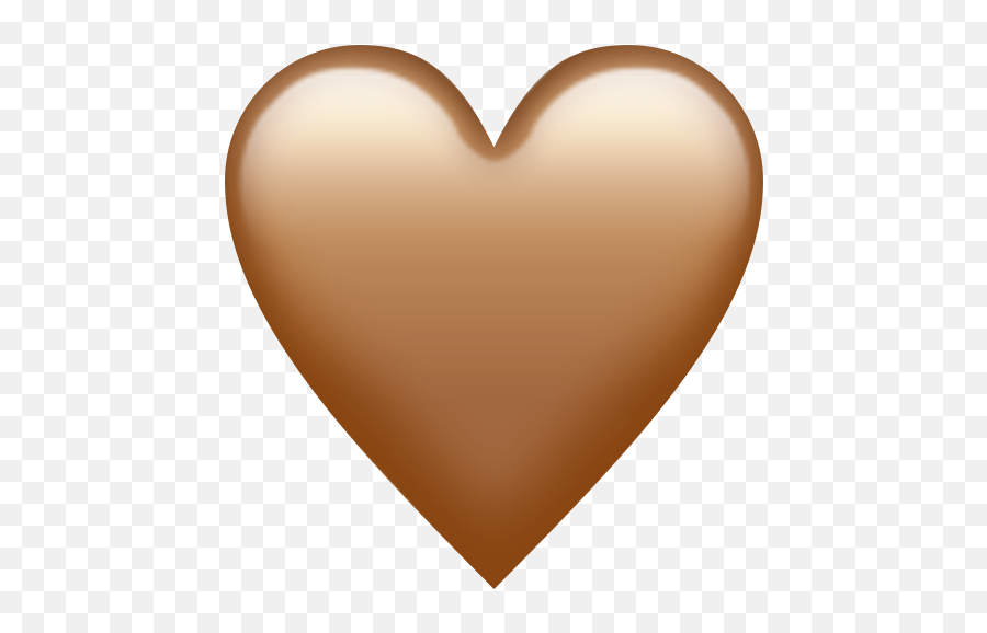 Aestheticemoji Brown Sticker,Brown Heart Emoji