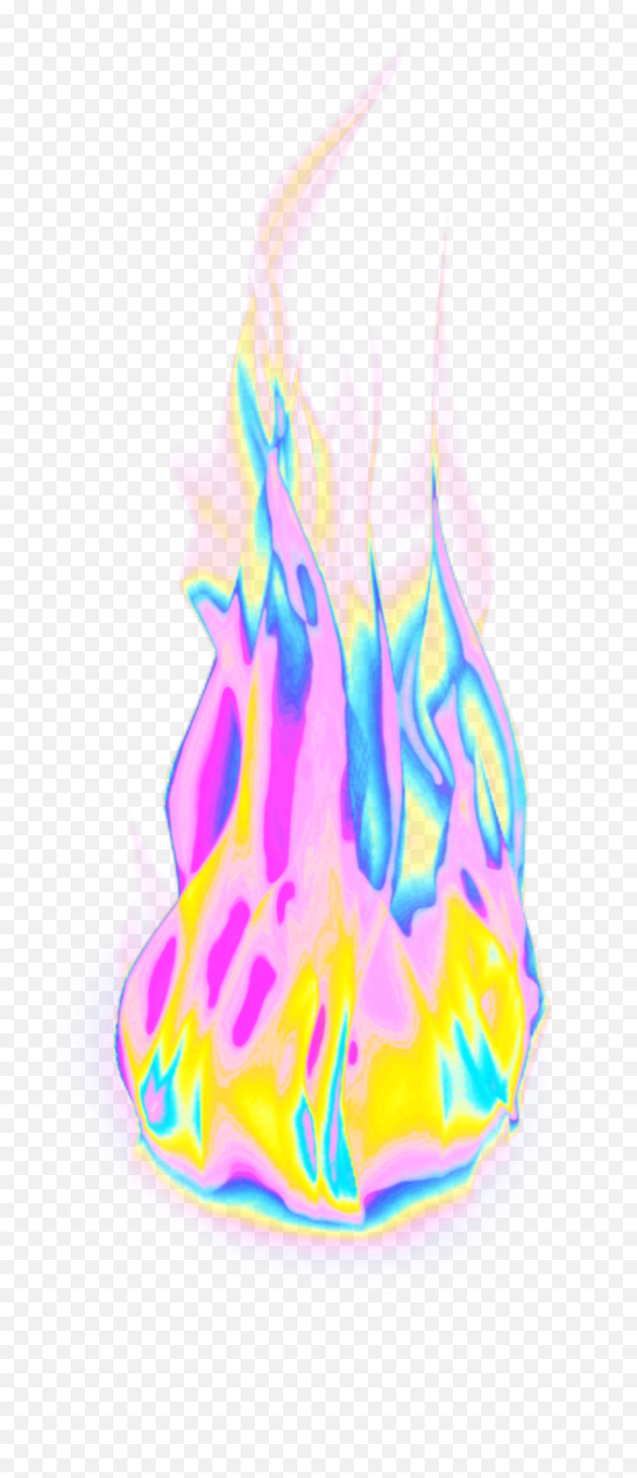 Fire Flames Aesthetic Color Sticker - Glitch Fire Transparent Emoji,Flames Emoji