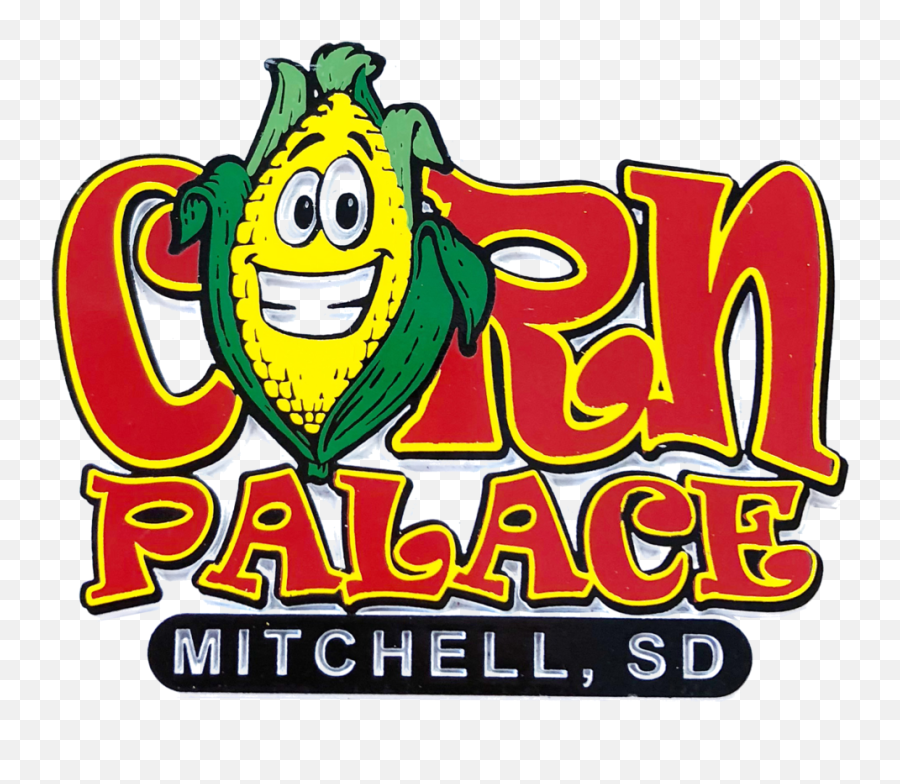 Corn Palace One Ear Magnet - Corn Palace Gift Shop Clipart Mitchell Sd Clip Art Emoji,Corn Cob Emoji