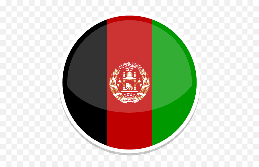 Afghanistan Icon Round World Flags Iconset Custom Icon - Flag Of Afghanistan Emoji,Albanian Flag Emoji Iphone