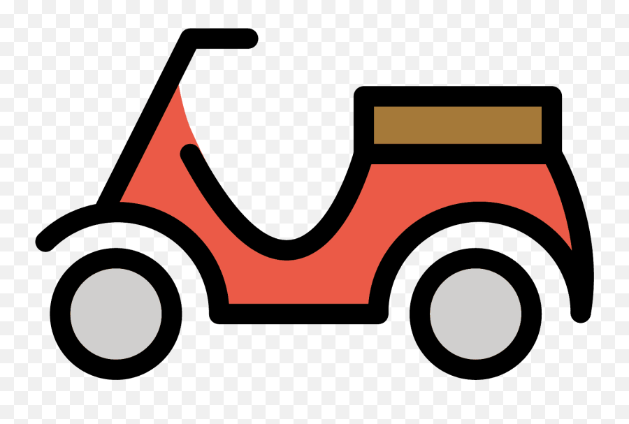 Motor Scooter Emoji Clipart - Emoji Motor,Handwave Emoji