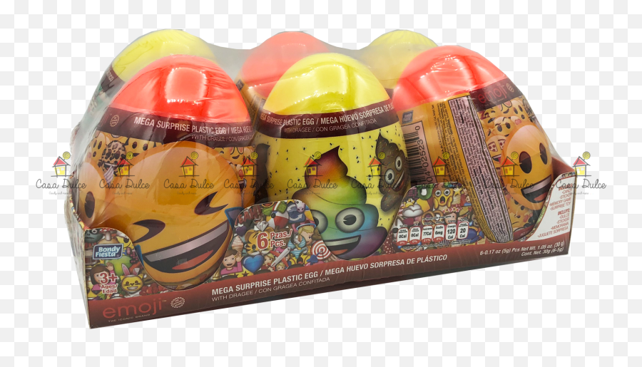 Mega Huevo - Emoji 6pc Casa Dulce Baby Toys,Candy Emoji