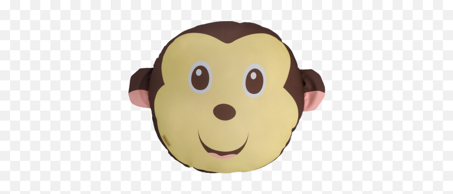 Almofada Infantil Safari Macaco Marrom - Almofada De Safari Emoji,Emoticons Do Macaquinho Do Whatsapp