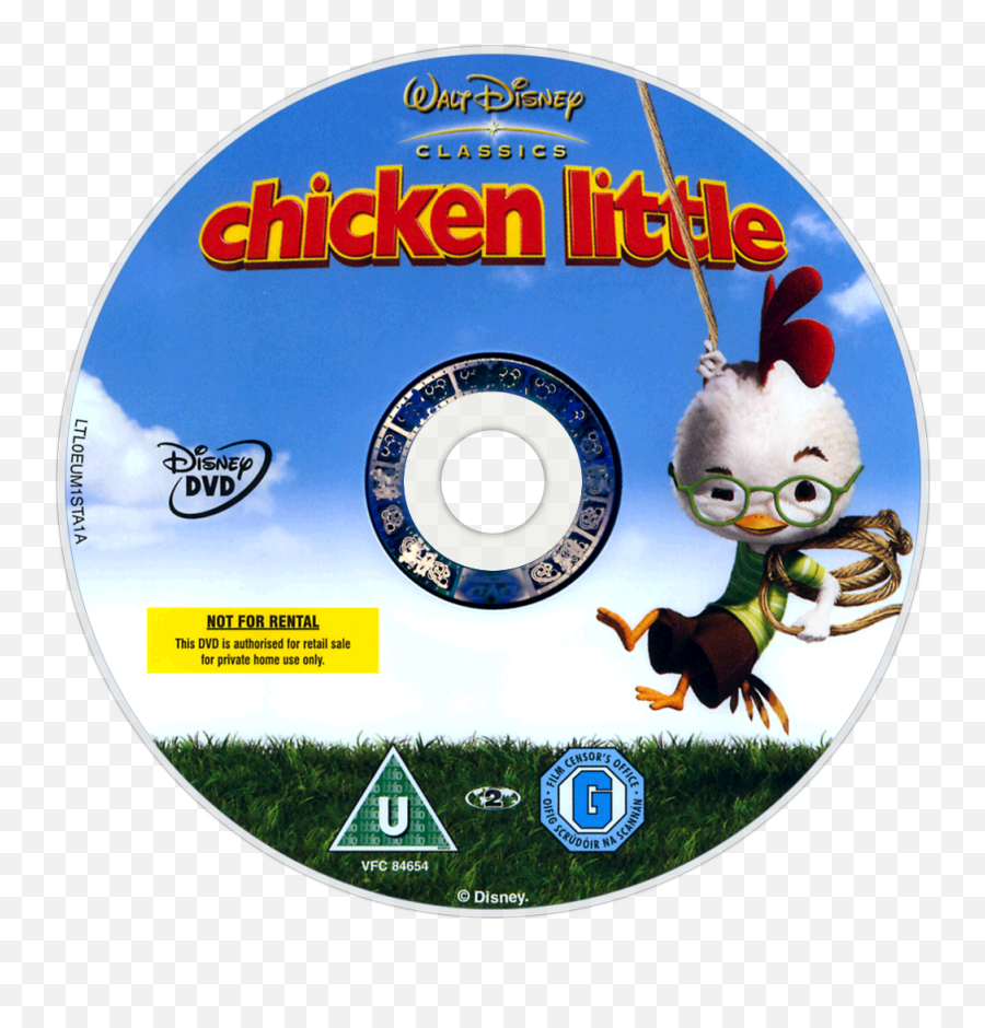 Chicken Little Movie Fanart Fanarttv - Chicken Little Dvd Label Emoji,Emoticon Chicken Little