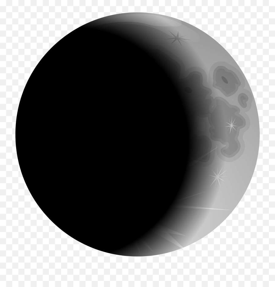 Waxing Crescent Moon Clipart - Clipart Last Quarter Moon Emoji,Moon Emoji Transparent Background