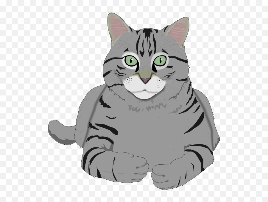 Clip Art Grey Cat - Clip Art Library Gray Cat Clipart Emoji,Funny Cat Emotions