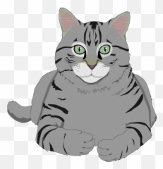 Clip Art Grey Cat - Clip Art Library Gray Cat Clipart Emoji,Funny Cat Emotions