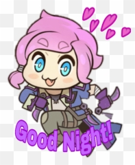 Paladins Goodnight Sticker - Fictional Character Emoji,Paladins Emojis