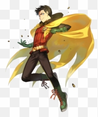 Damian Wayne Robin Dc - Anime Robin Fan Art Emoji,Justice League Fanfiction Robin Emotion