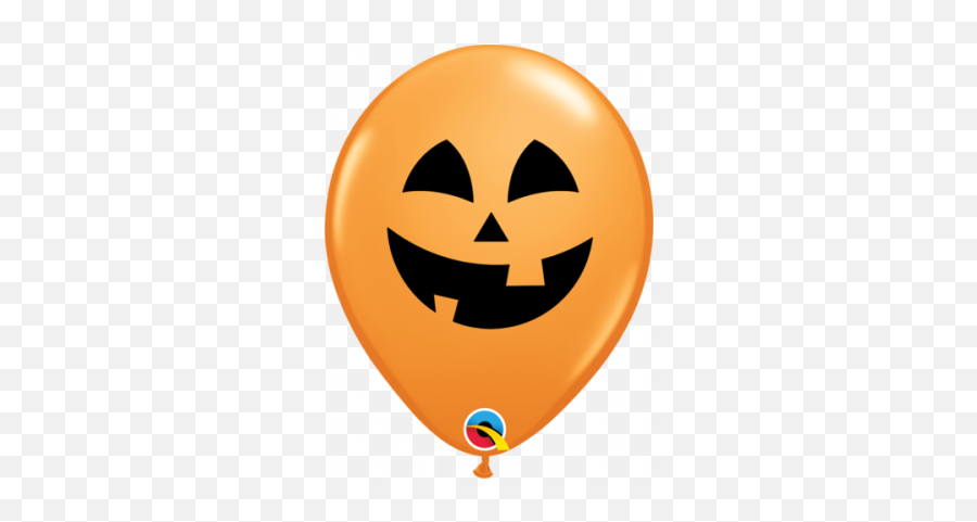 5 Jolly Jack Latex Balloons - Jack O Lantern Balloon Emoji,K Shine Emoticon