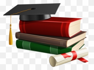 Graduation Cap Books And Diploma Png - Graduation Cap With Books Png Emoji,Birrete Emoticon Fb