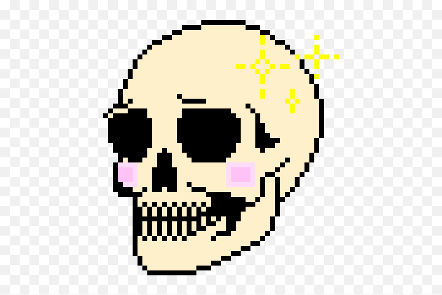 Gif Pixel Art Kawaii Design - Design Png Download 490520 Cute Skull Pixel Emoji,Cute Pixel Small Tumblr Emoticon