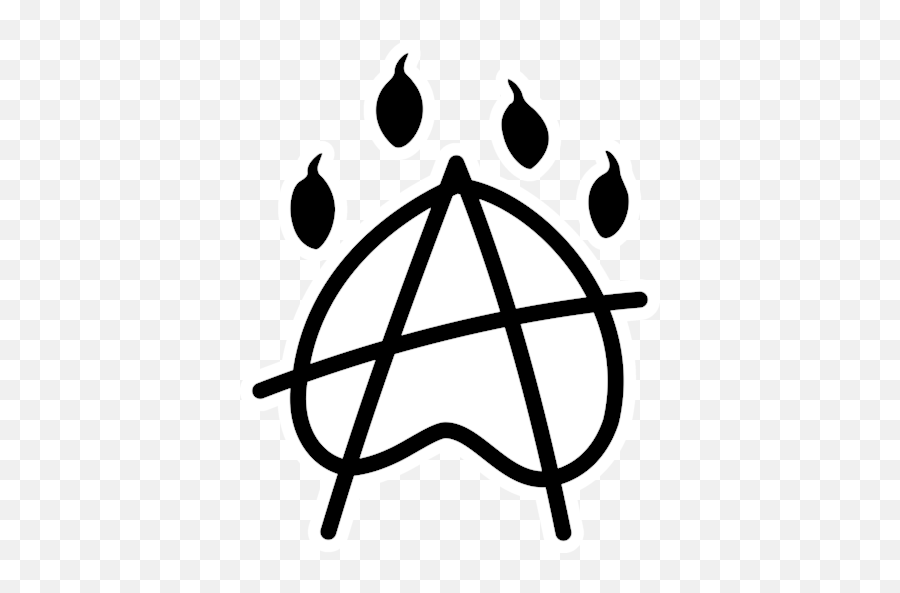 Meow - Dot Emoji,Anarchism Flag Emoji
