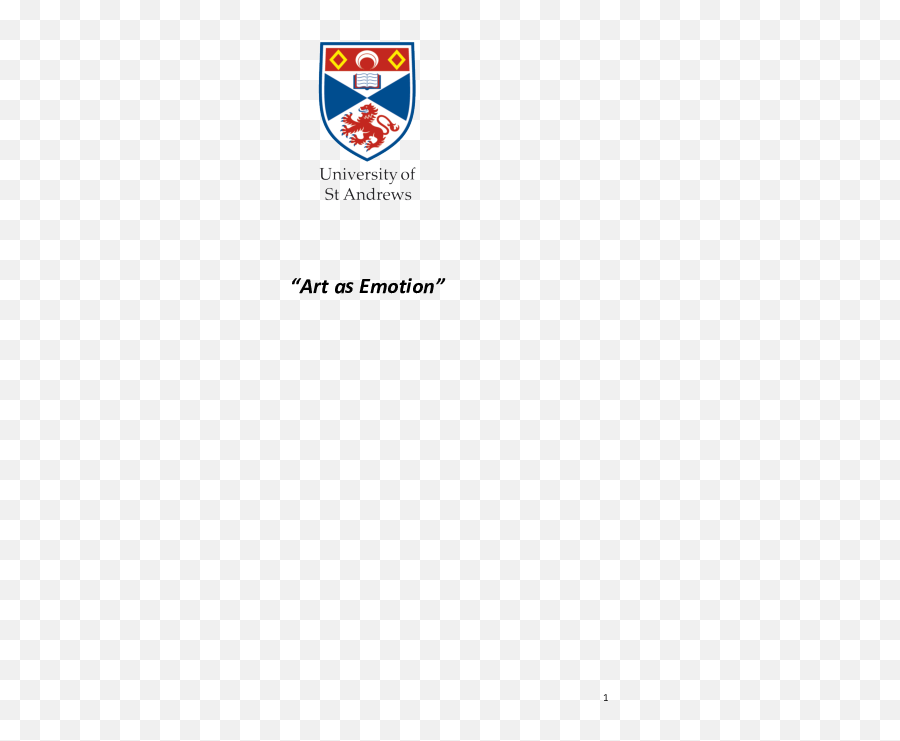 Pdf Art As Emotion Mattia Malvestiti - Academiaedu University Of St Andrews Emoji,Emotion In Art