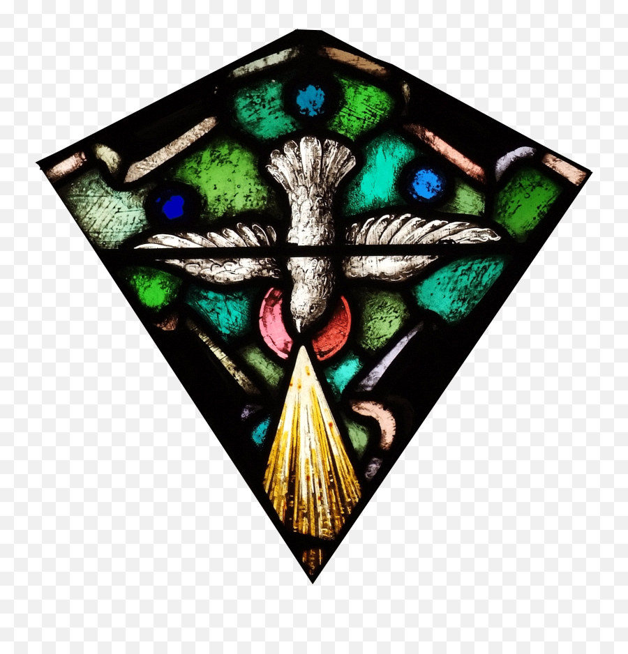 The Holy Spirit Stained Glass Symbol - Decorative Emoji,Stained Glass Emotions