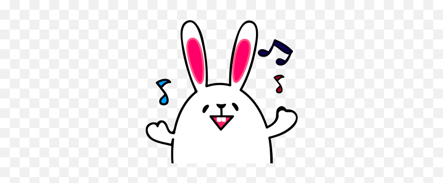 Lovely Rabbit Emoji By Phuong Hoang Co - Dot,Emojis Ios Rabbit