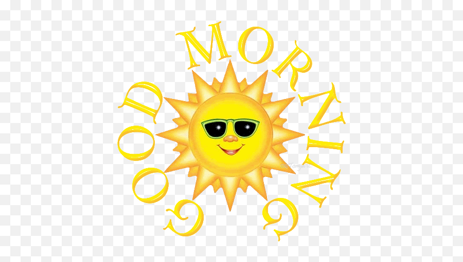 Good Morning - Good Morning Animated Sunshine Emoji,Good Morning Emoticon
