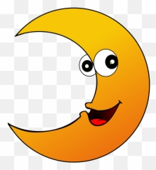 Moon Crescent Face - Crescent Shape With Face Clipart Emoji,Moon Fb Emoticon