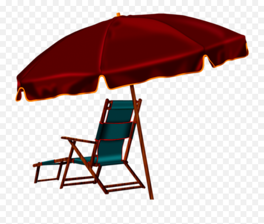 Largest Collection Of Free - Toedit Beach Umbrella Stickers Folding Chair Emoji,Beach Umbrella Emoji