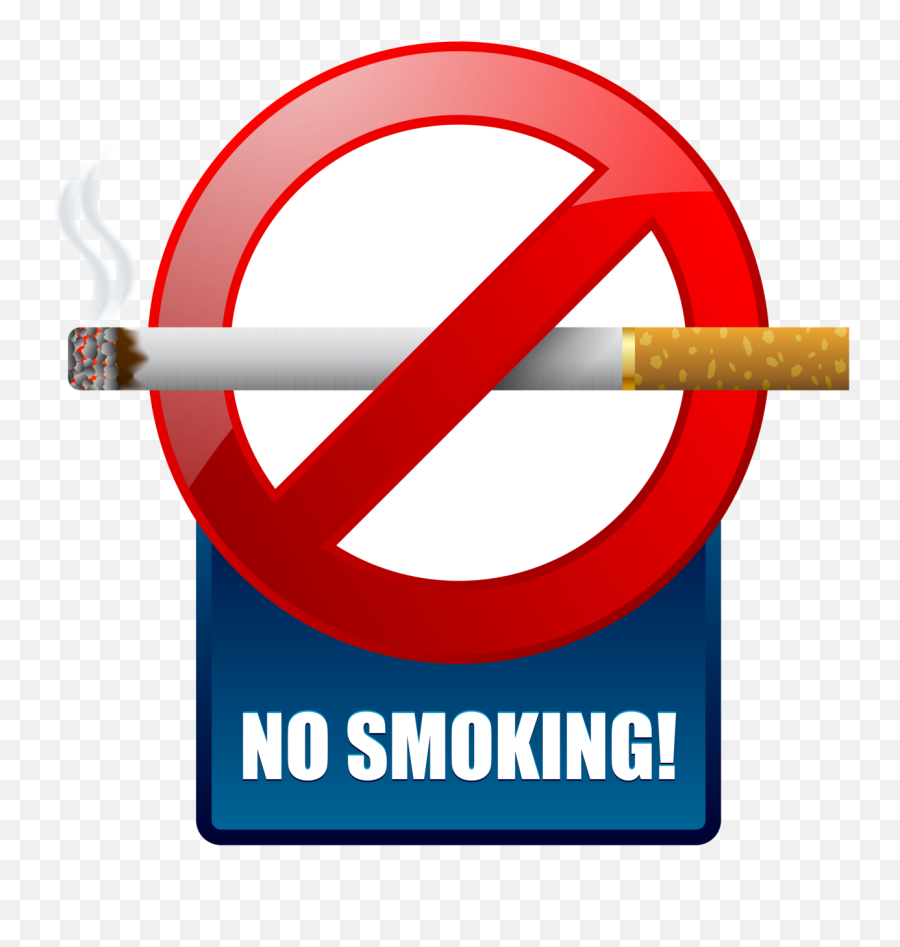 Blue No Smoking Warning Sign Png Clipart - Warren Street Tube Station Emoji,Cigarette Emoji