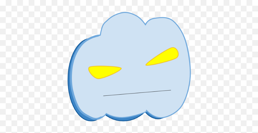 Cloud - Openclipart Happy Emoji,Cloud Emoticon