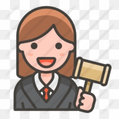 Judge - Judge Woman Png Emoji,Mallet Emoji