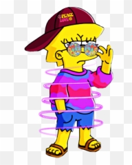 Lisa Simpsons Supreme Wallpapers - Lisa Cool The Simpsons Emoji,Toad Marge Simpson Emoticon