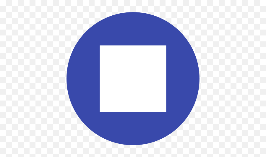 Eo Circle Indigo White Square - Vertical Emoji,White Square Emoji